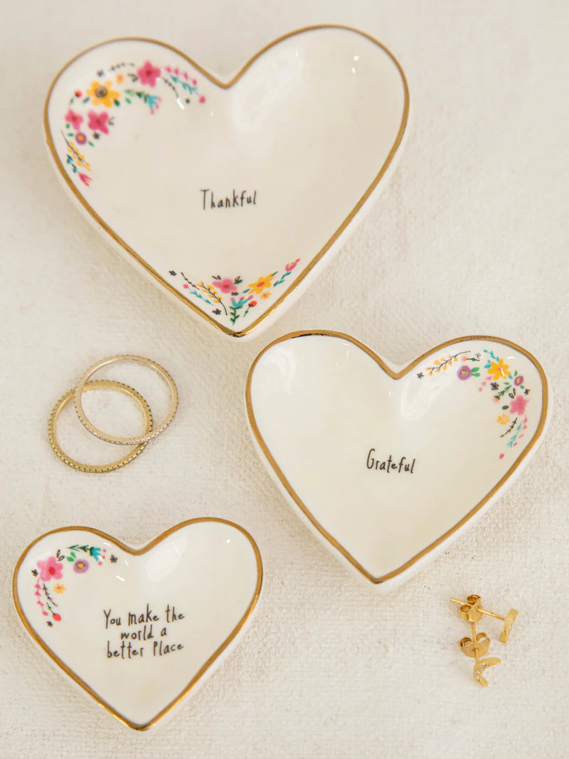 Natural Life® Stackable Heart Trinket Dish Set