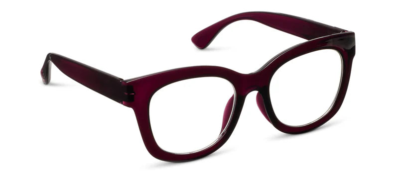 Peepers Readers - Center Stage - Dark Cherry (with Focus™ Blue Light Lenses)