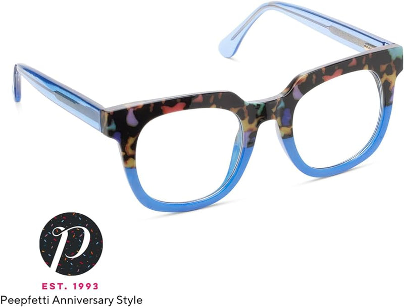 Peepers Readers - Showbiz - Peepfetti Tortoise/Blue (with Blue Light Focus™ Eyewear Lenses)
