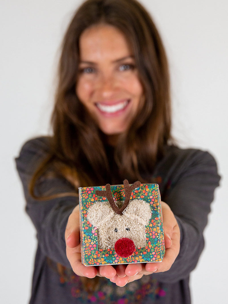Natural Life Boxed Cozy Critter Socks - Reindeer