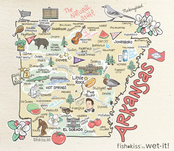 Wet-it! - The Ultimate Wet-it! Swedish Dish Cloth - Fish Kiss Arkansas