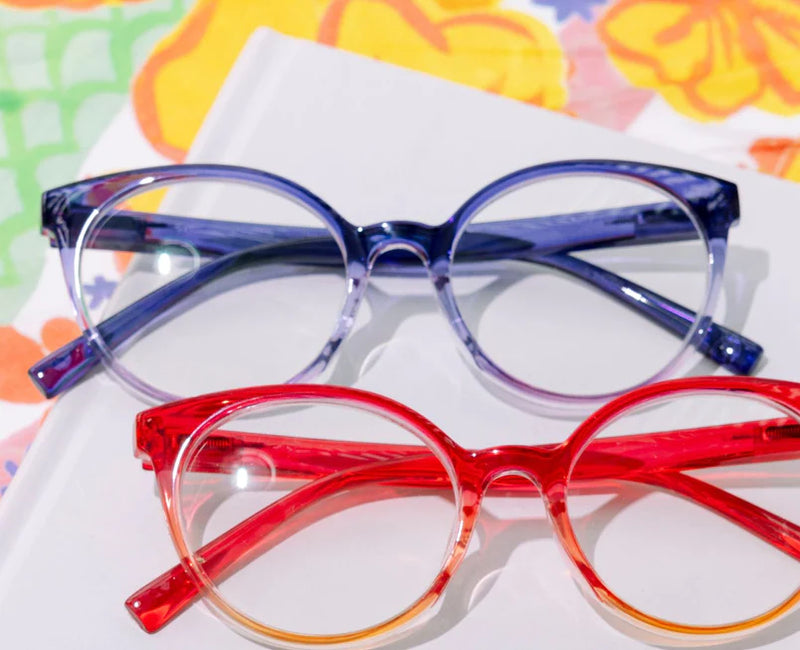 Peepers Readers - Dahlia - Pink/Orange (with Blue Light Focus™ Eyewear Lenses)
