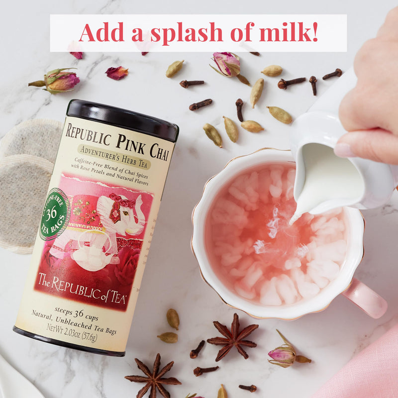 The Republic of Tea - Republic Pink Chai® Black Tea Bags