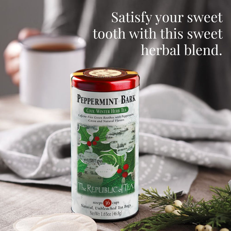 The Republic of Tea - Peppermint Bark Herbal Tea Bags