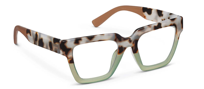 Peepers Progressives - Take a Bow - Chai Tortoise/Green