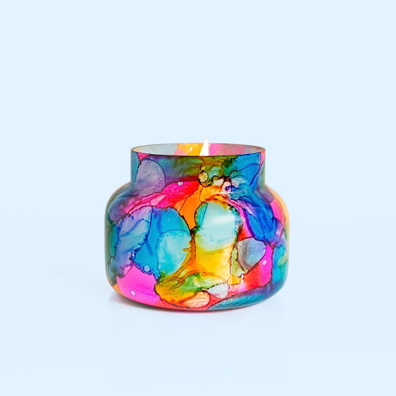 CAPRI BLUE - VOLCANO WATERCOLOR SIGNATURE JAR, 19 oz