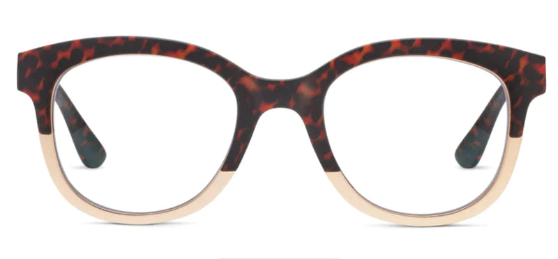 Peepers Readers - Georgia - Leopard Tortoise/Gold (with Blue Light Focus™ Eyewear Lenses)
