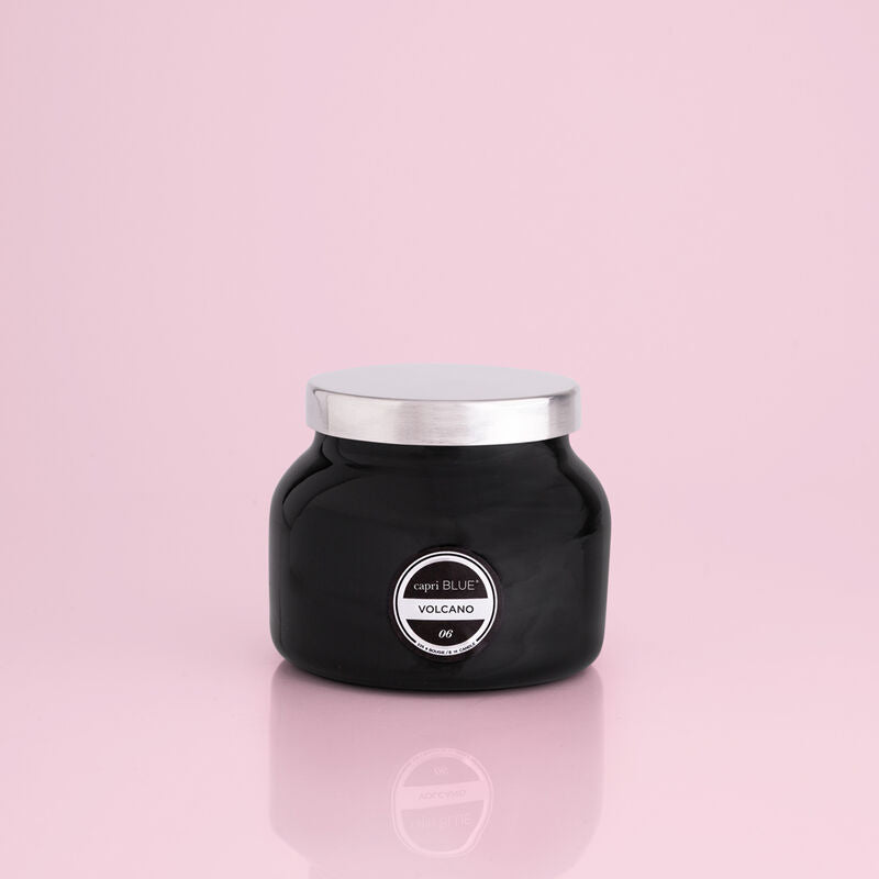 CAPRI BLUE - VOLCANO BLACK PETITE SIGNATURE JAR, 8 oz