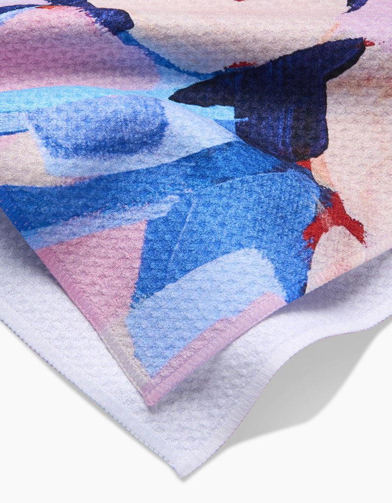 Geometry - Raspberry Fluff Tea Towel