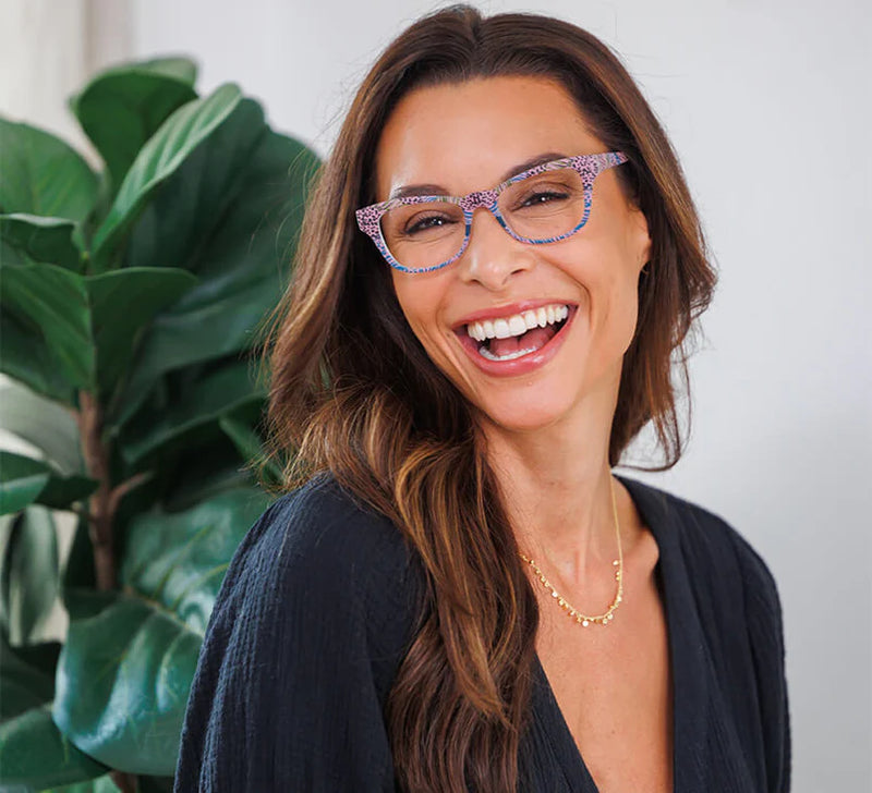 Peepers Readers - Lynx - Pink Safari (with Blue Light Focus™ Eyewear Lenses)