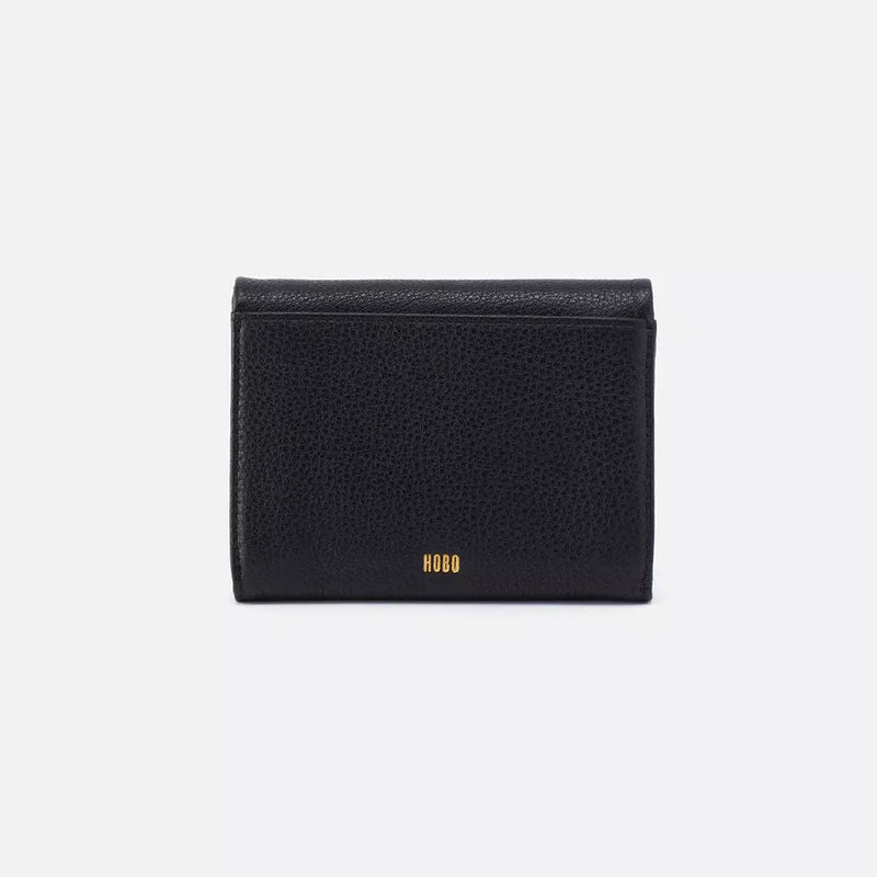 HOBO Lumen Medium Bifold Compact Wallet - Black
