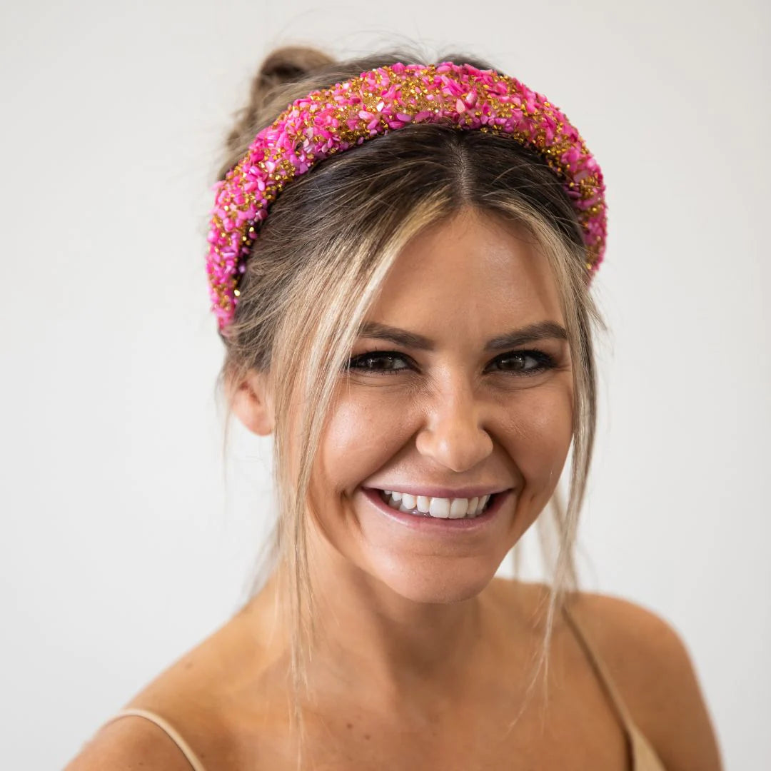 Headbands of Hope - It Girl Headband Pearl - Pink