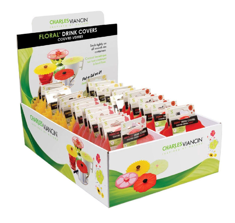 Charles Viancin Floral Drink Silicone Lids