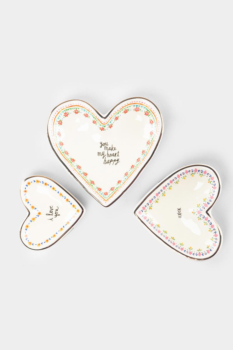 Natural Life® Stackable Heart Trinket Dish Set