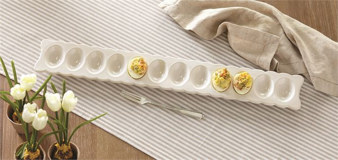 Mud Pie Deviled Egg Long Tray Set