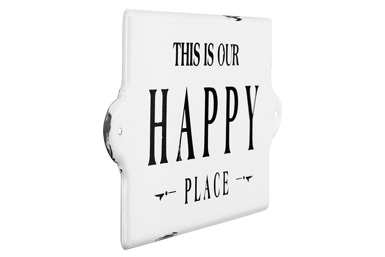 Creative Co-op “This is Our Happy Place” Wall Art