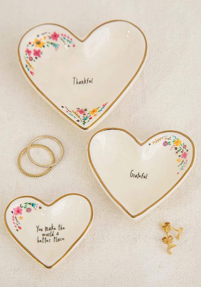 Natural Life® Stackable Heart Trinket Dish Set