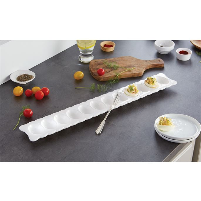 Mud Pie Deviled Egg Long Tray Set