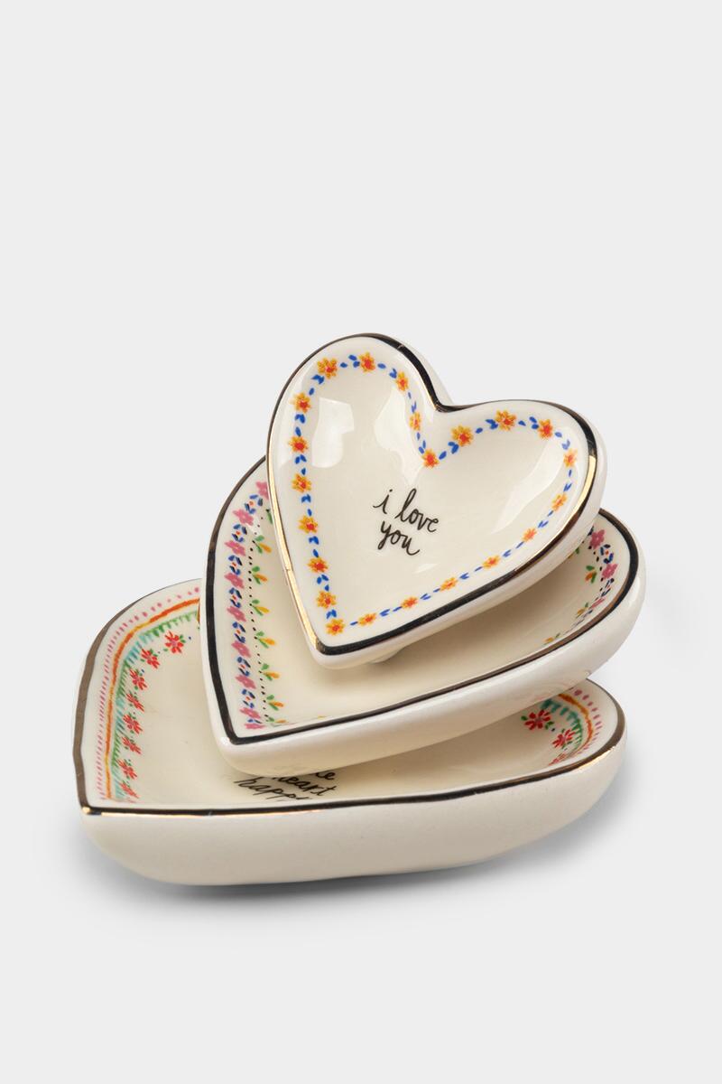 Natural Life® Stackable Heart Trinket Dish Set