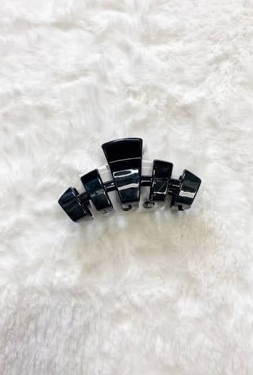 TELETIES - Classic Jet Black Hair Clip - Assorted Sizes