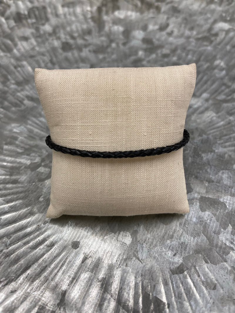 Waxing Poetic Braided Leather Bracelet