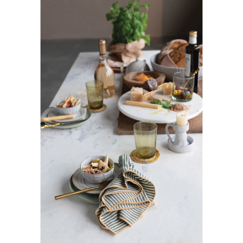 Creative Co-op Debossed Stoneware Bowl, 4 styles