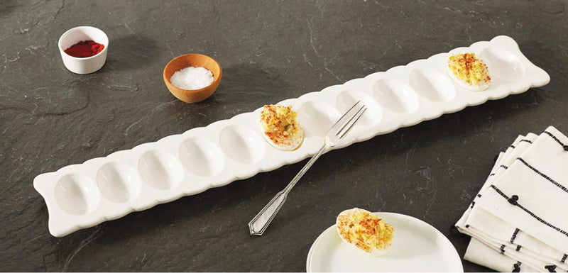 Mud Pie Deviled Egg Long Tray Set