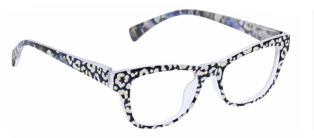 Peepers Readers - Orchid Island - White/Leopard Floral (with Blue Light Focus™ Eyewear Lenses)