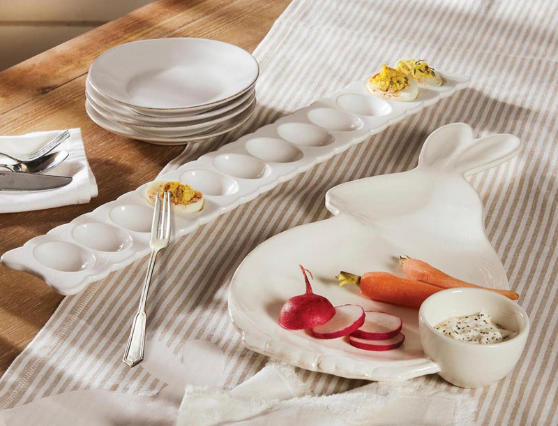 Mud Pie Deviled Egg Long Tray Set