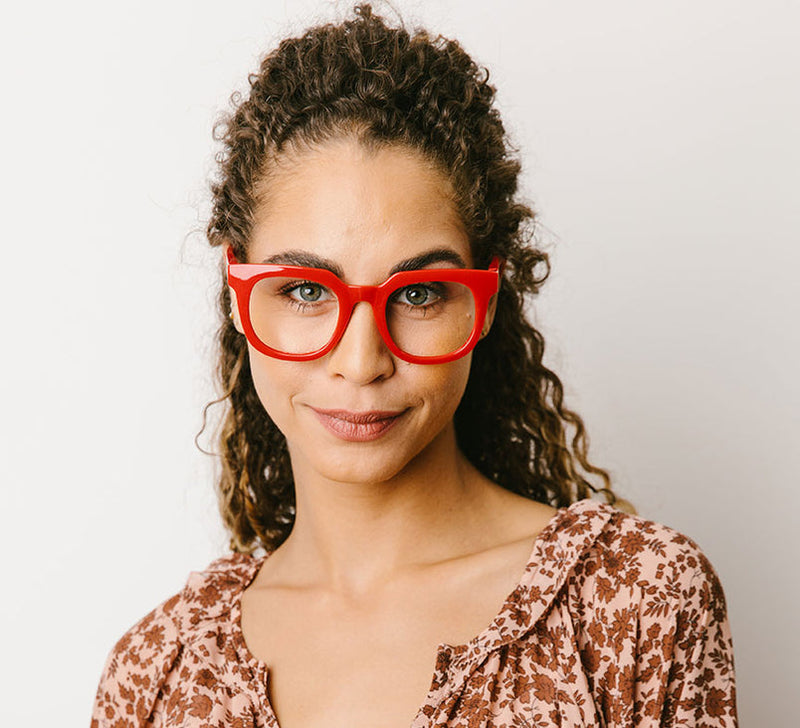 Peepers Readers - Harlow - Red (with Focus™ Blue Light Lenses)
