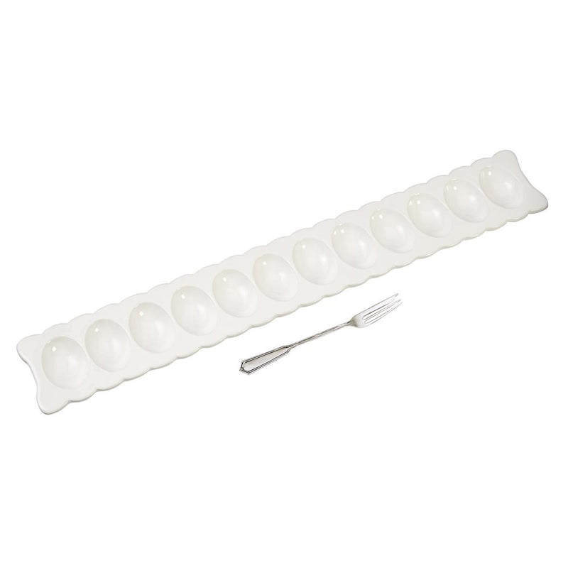 Mud Pie Deviled Egg Long Tray Set