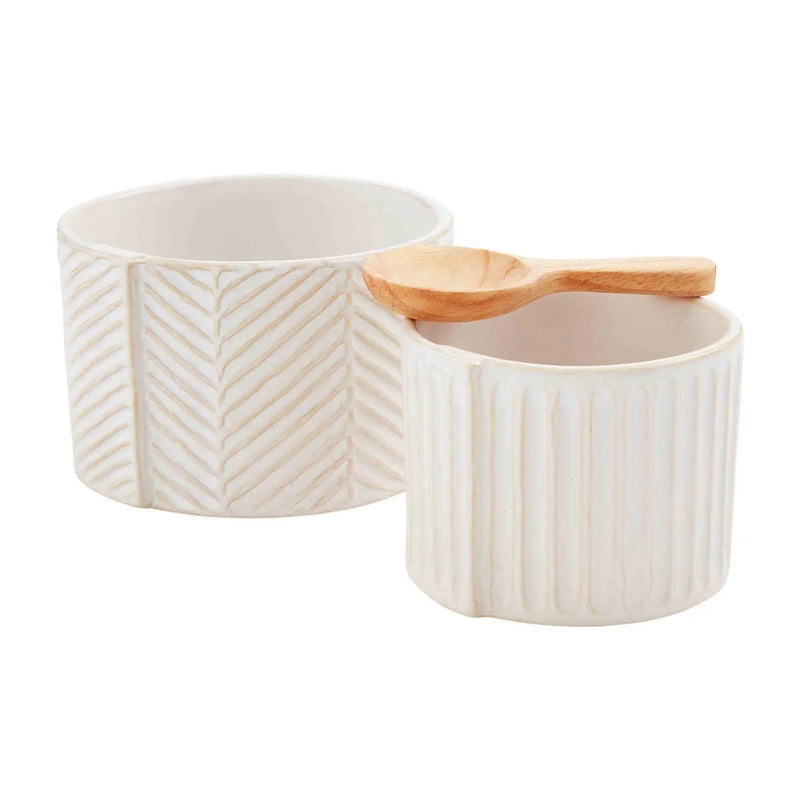 Mud Textured Tidbit Dish Set