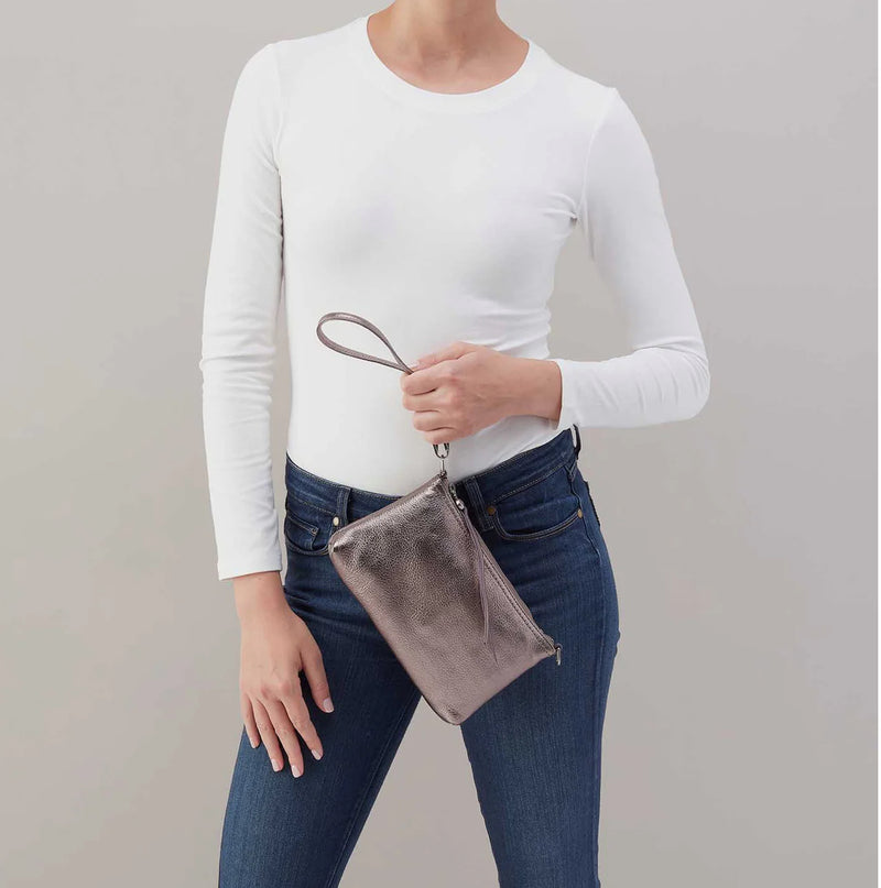 HOBO Darcy Crossbody Purse - Pewter Spur