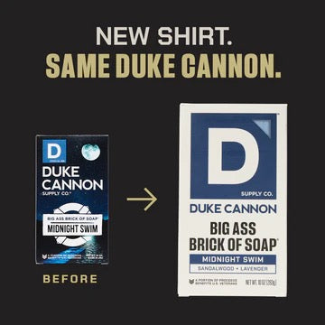 Duke Cannon BIG ASS BRICK OF SOAP - MIDNIGHT SWIM