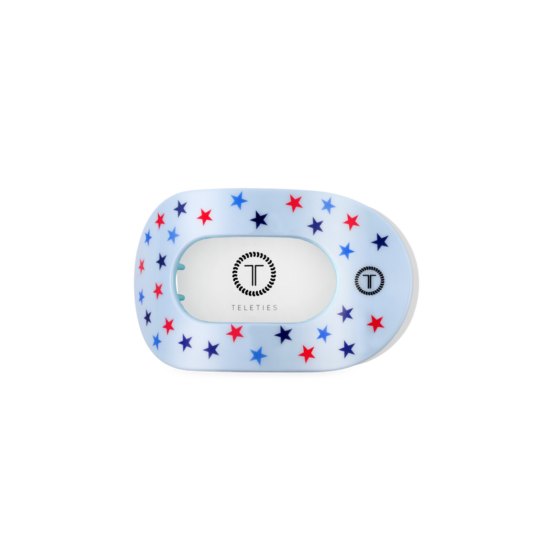 TELETIES - Flat Round Hair Clip | Small | United We Sparkle
