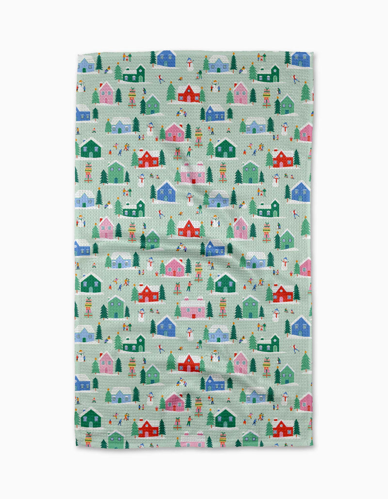 Geometry - Winter Magic Tea Towel