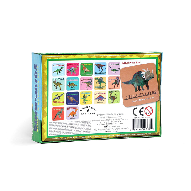 eeBoo - Dinosaurs Little Memory & Matching Game