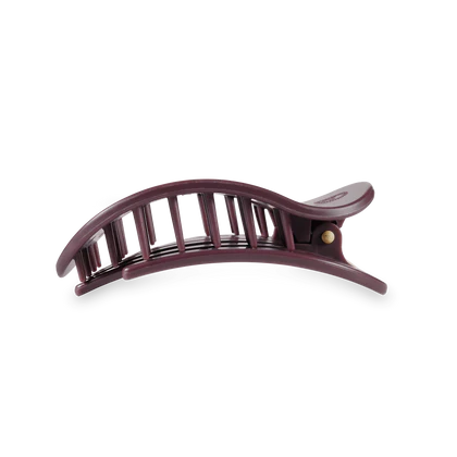 TELETIES - Burgundy Bliss Flat Round Hair Clip - Assorted Sizes