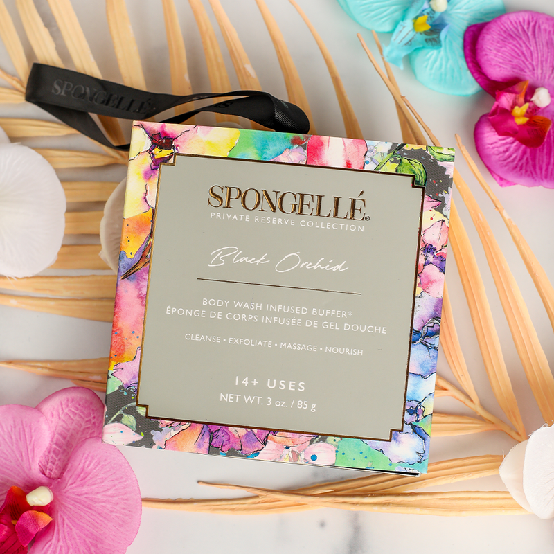 Spongellé - Black Orchid Boxed Flower