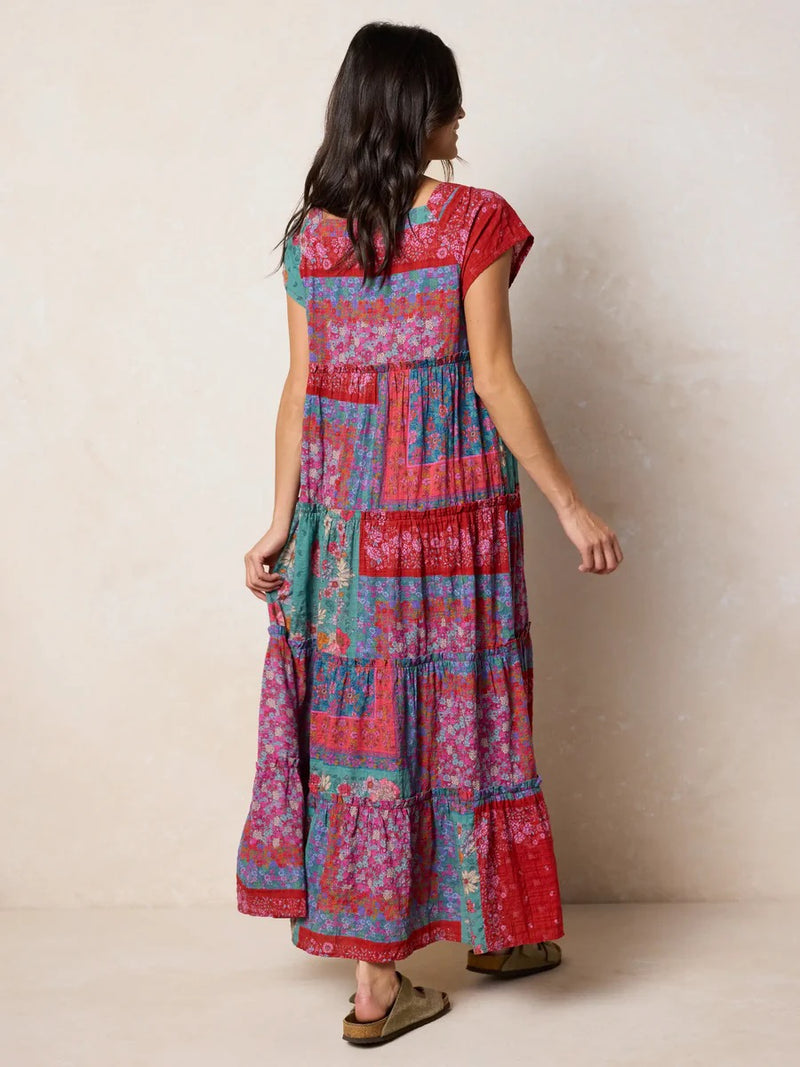 Natural Life Berkley Maxi Dress - Jewel Positano Scarf