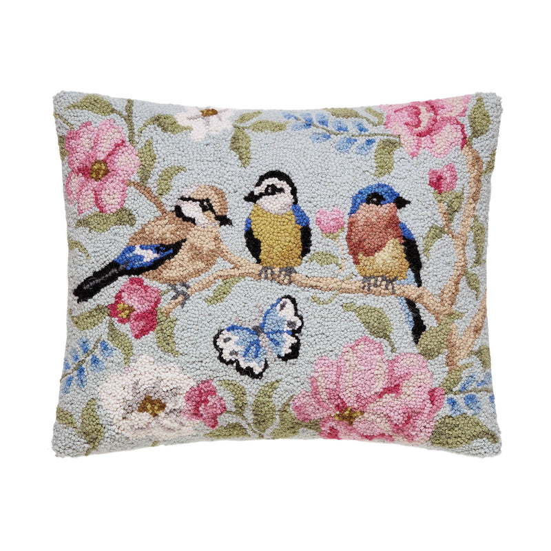 Peking Handicraft - Chinoiserie Birds Hook Pillow