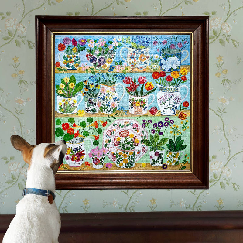 eeBoo - Floral Cupboard 1000 Piece Puzzle