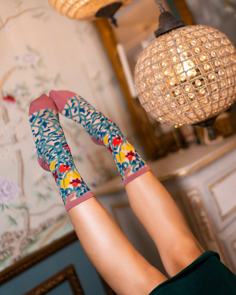 Sock Candy - Tapestry Vines Sheer Crew Sock