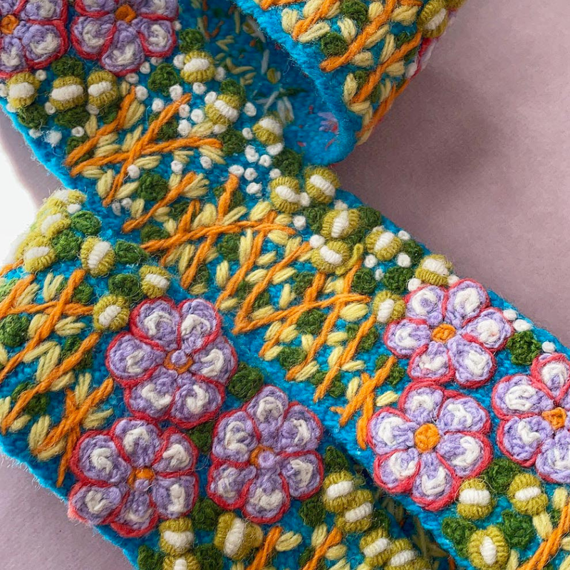 Jenny Krauss - Windswept Embroidered Wool Belt