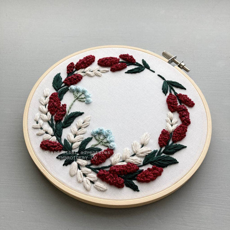 And Other Adventures Embroidery Co - Hand Embroidery Kit - Kensington Crimson