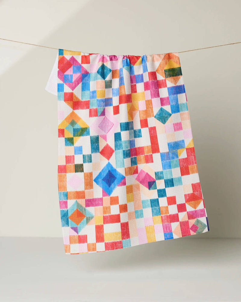 Geometry - Patchwork Geo Tea Towel