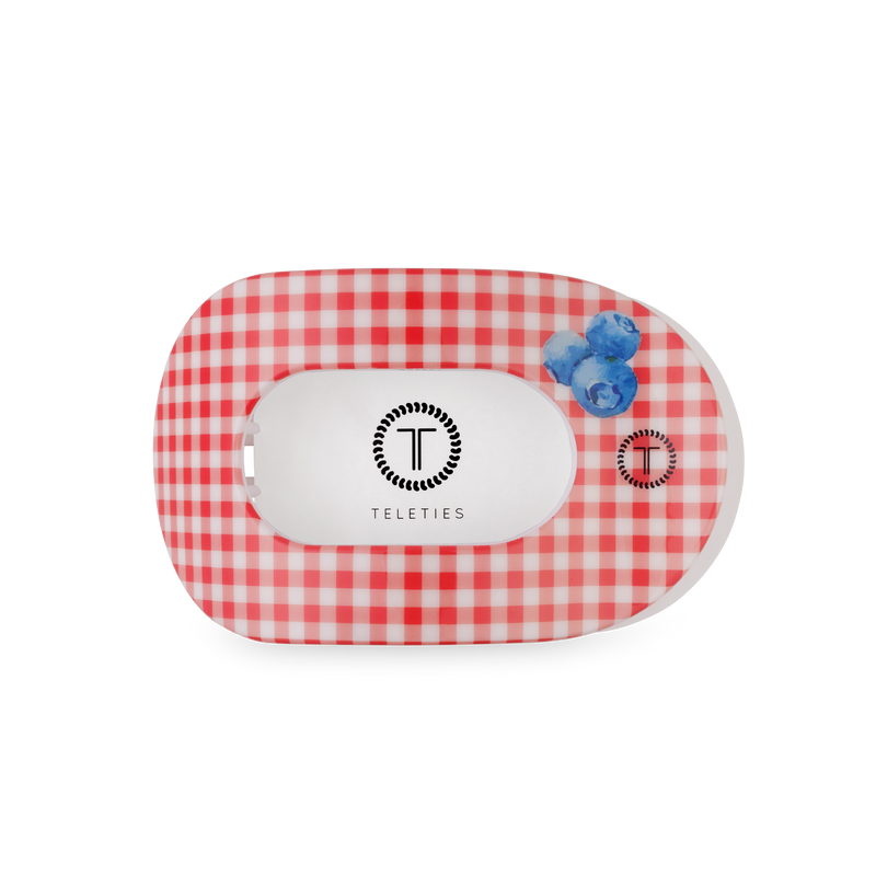 TELETIES - Flat Round Hair Clip | Medium | Blueberry Farms