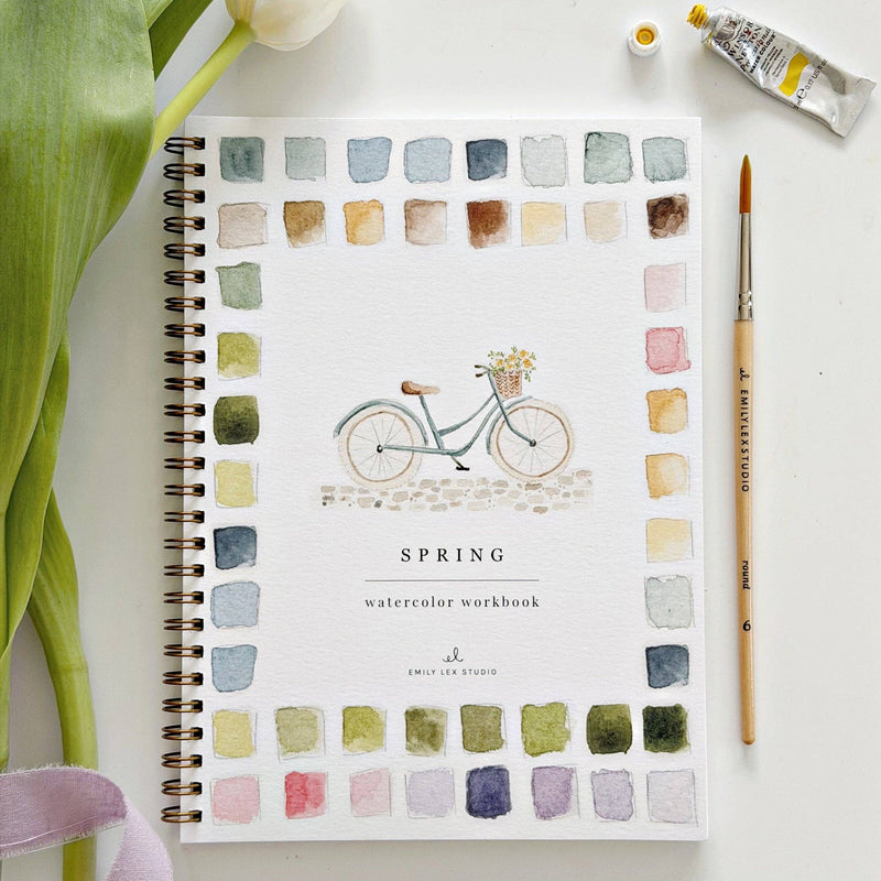 emily lex studio - Spring watercolor workbook