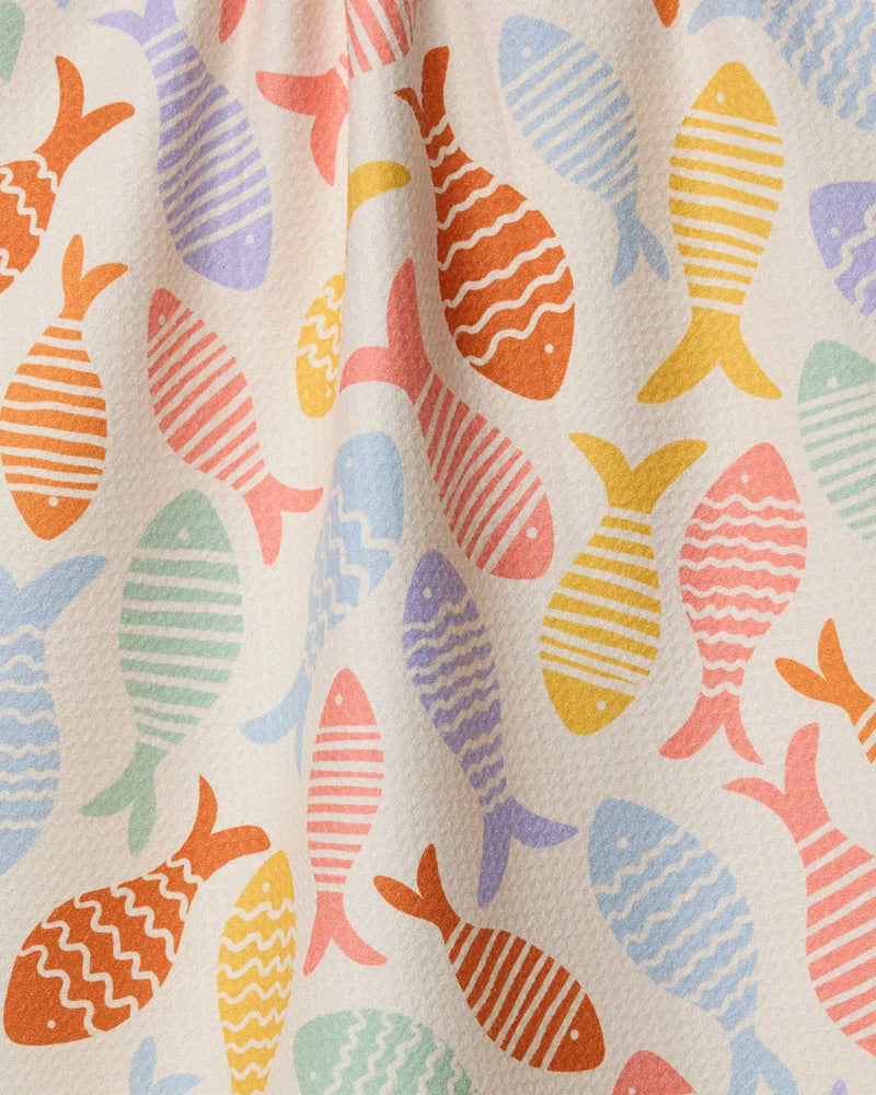 Geometry - Fish Flip Tea Towel