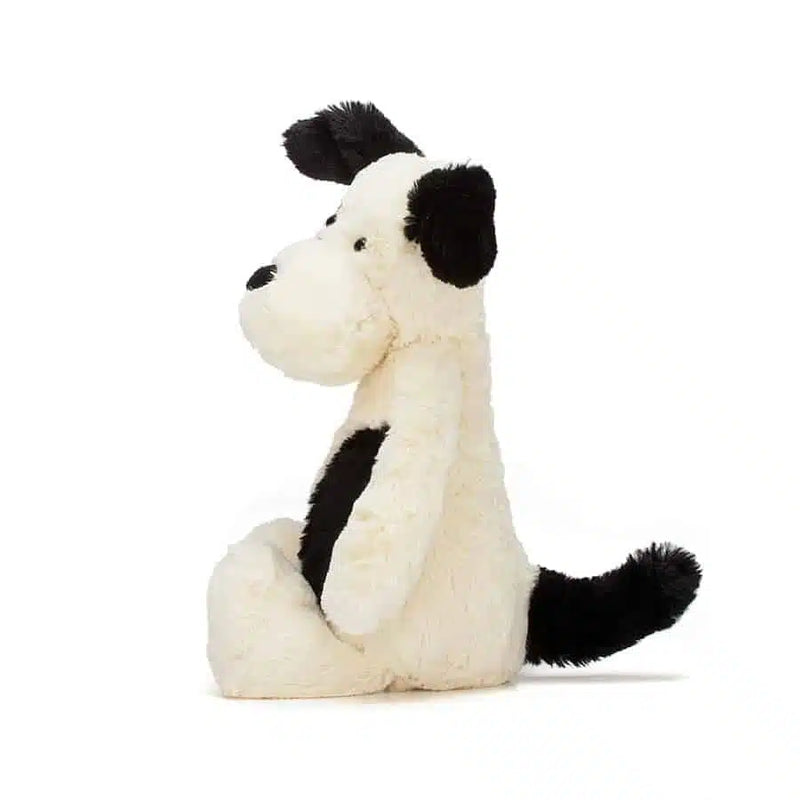 Jellycat The Pick of Sticks Book and Bashful Black and Cream Puppy Medium Plush Set